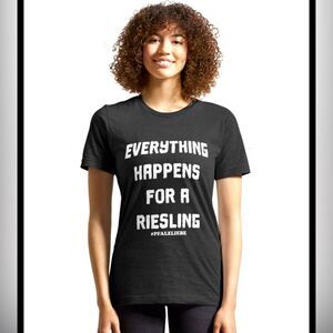 Bella + Canvas Everything happens for a Riesling V-neck